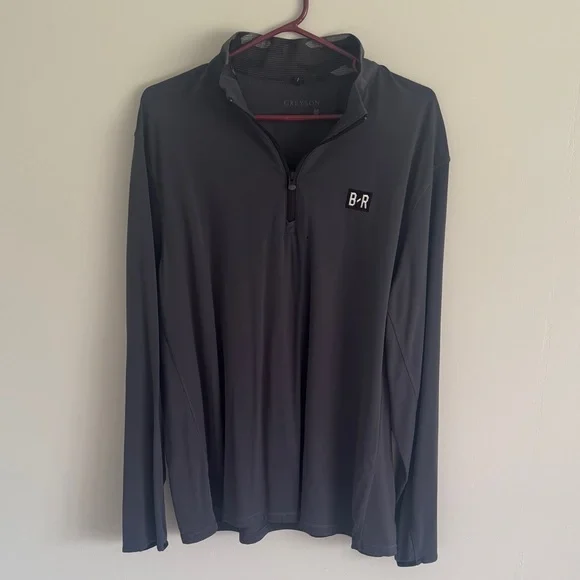 Greyson Men's Charcoal Half-Zip Performance Pullover - Picture 1 of 3